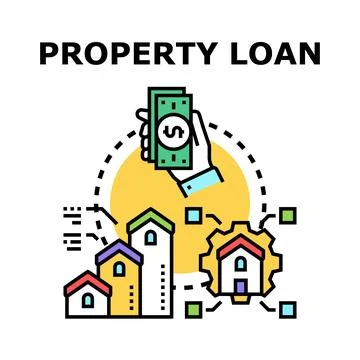 Property loan for real estate development funding Stock Illustration