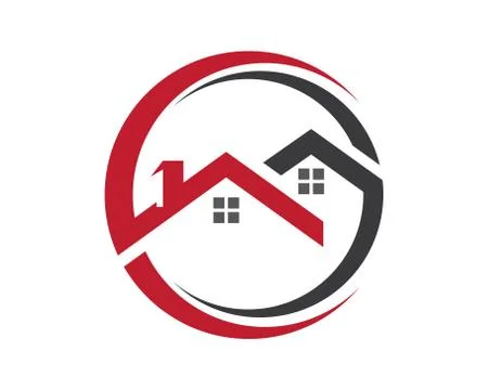 Property Logo Template Illustrazione stock