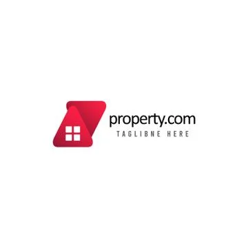Property Logo Vector Template Design Illustration Stock Illustration