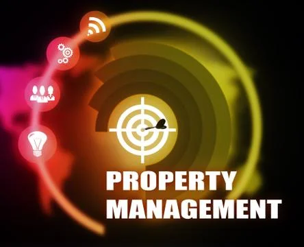 Property Management plan graphic background color Stock Illustration