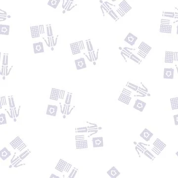 Property manager glyph seamless pattern 스톡 일러스트