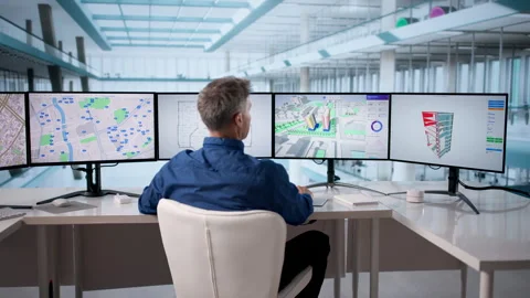 Property Mapping Project Using GIS Software Stock Footage 329683462