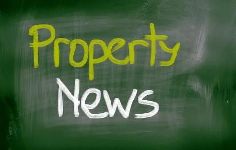 Property News Concept Stock Illustration