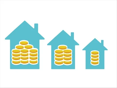Property price decrease 库存影片 75887654