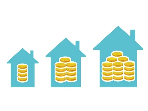 Property price increase Stock Footage 75887590