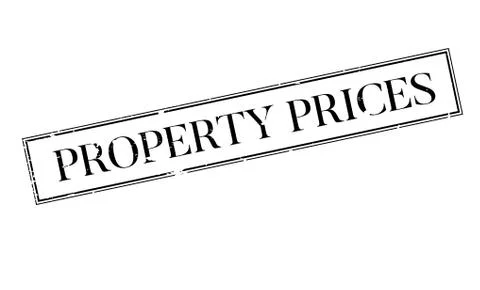 Property Prices rubber stamp Ilustración de archivo