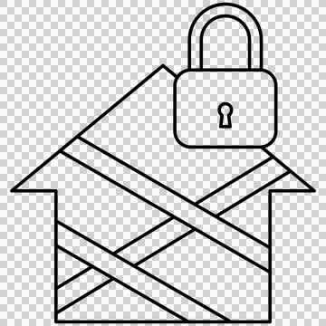Property quarantine Illustrazione stock