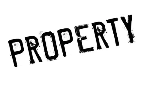 Property rubber stamp Ilustración de archivo