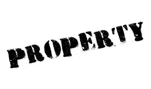Property rubber stamp Ilustración de archivo