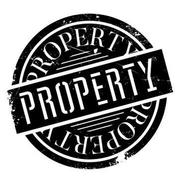 Property rubber stamp Ilustración de archivo