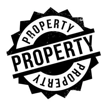 Property rubber stamp Ilustración de archivo