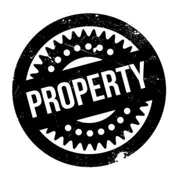 Property rubber stamp Stock Illustration