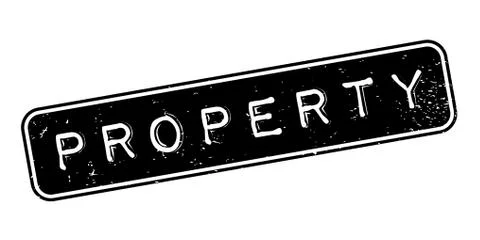 Property rubber stamp Ilustración de archivo