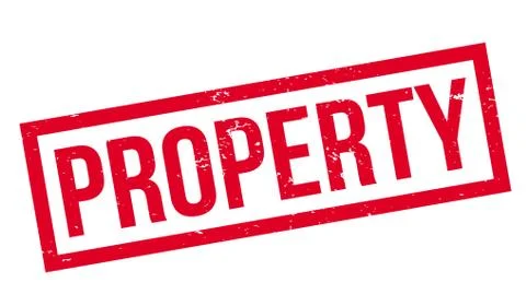 Property rubber stamp Ilustración de archivo
