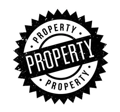 Property rubber stamp Ilustración de archivo