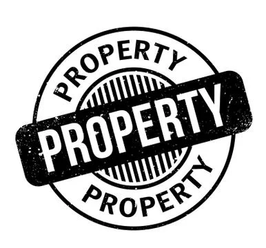 Property rubber stamp Ilustración de archivo