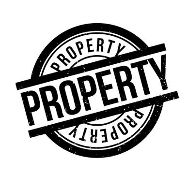 Property rubber stamp Ilustración de archivo