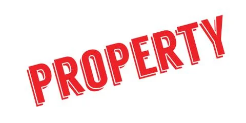 Property rubber stamp Ilustración de archivo