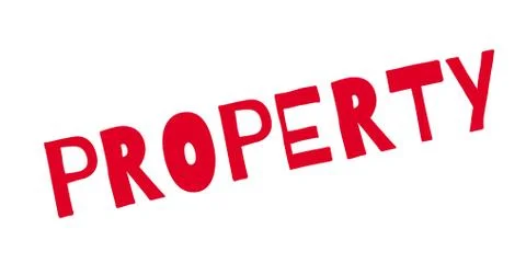 Property rubber stamp Ilustración de archivo