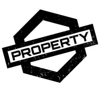 Property rubber stamp Ilustración de archivo