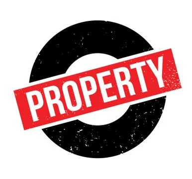 Property rubber stamp Ilustración de archivo