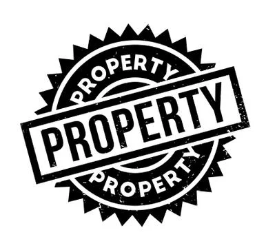 Property rubber stamp Ilustración de archivo
