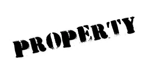 Property rubber stamp Stock Illustration