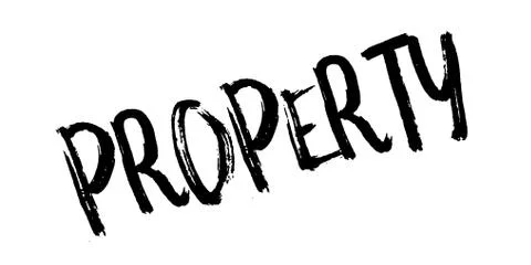 Property rubber stamp Ilustración de archivo
