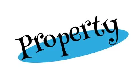 Property rubber stamp Ilustración de archivo