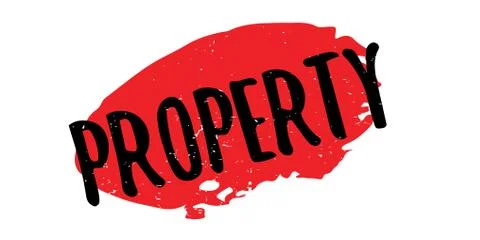 Property rubber stamp Stock Illustration