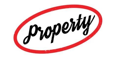Property rubber stamp Ilustración de archivo