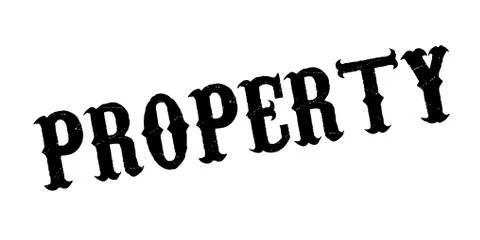 Property rubber stamp Ilustración de archivo