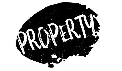Property rubber stamp Ilustración de archivo