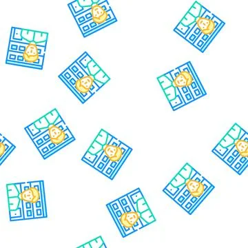 Property salesman vector seamless pattern Stock Illustration