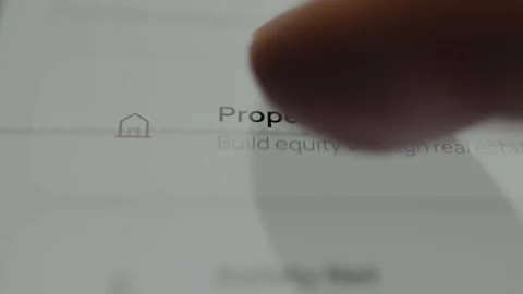 Property section with goal to Build equity through real estate Stock Footage 332491808