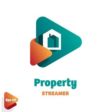 Property Streamer Logo Stock Illustration