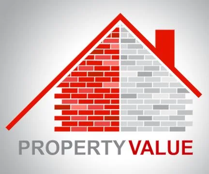 Property Value Representing Current Prices And Home Stockillustratie