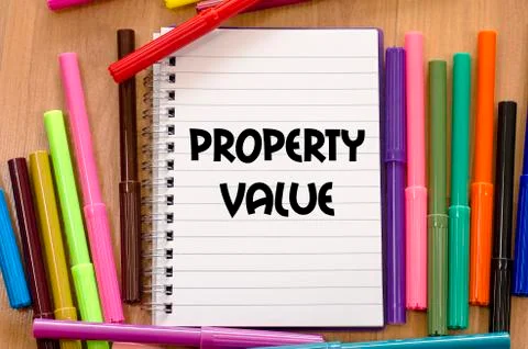 Property value text concept Stock Photos