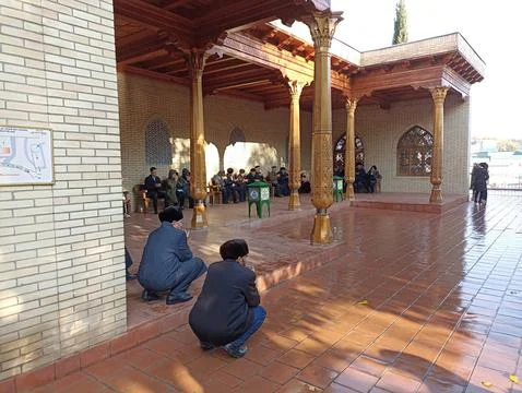 Prophet Daniel Mausoleum, Samarkand Foto stock