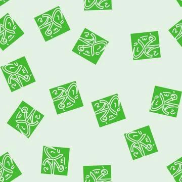 Prophet muhammad name glyph seamless pattern Stockillustratie