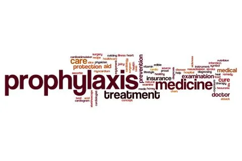 Prophylaxis word cloud Stock Illustration