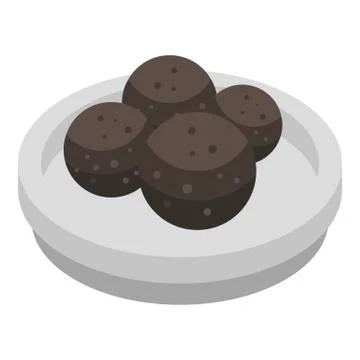 Propolis balls icon, isometric style Stock Illustration