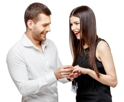 Proposal of marriage Foto stock