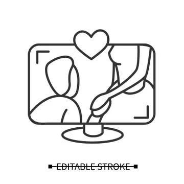 Proposal online. Vector editable illustration Stock Illustration