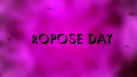Propose Day Text Animation – Romantic Love Proposal Message | Heartfelt Stock Footage 300671275