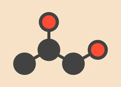 Propylene glycol molecule Illustration