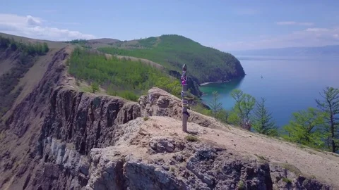 ProRes. Idol from aerial view. Stock Footage 83257299