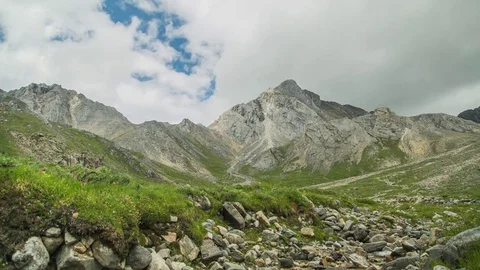 ProRes. Time lapse. Clouds over the mountains. Landscape. Siberia. Video stock 82205233
