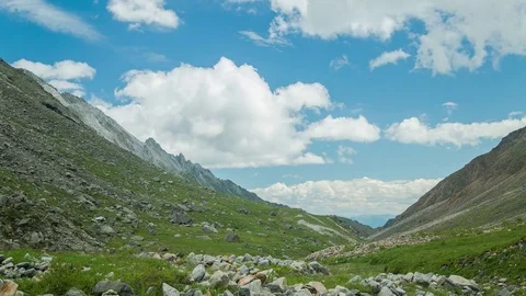 ProRes. Time lapse. Clouds over the mountains. Landscape. Siberia. Video stock 82205635