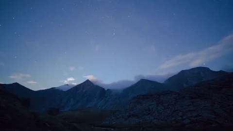 ProRes. Time lapse. Clouds over the mountains. Landscape. Siberia. Stock Footage 82383903